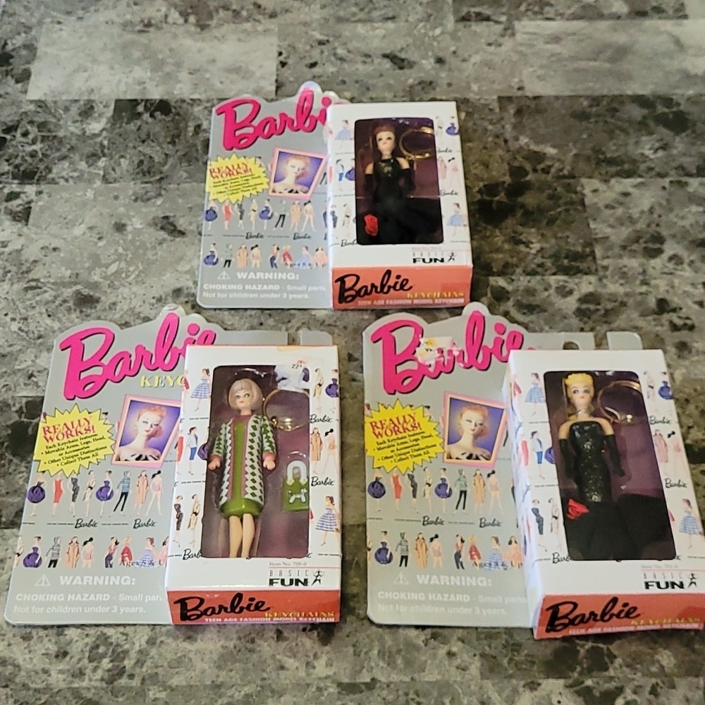 Vintage 1995 Barbie Keychain bundle